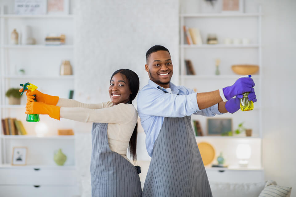 The advantages of hiring residential cleaners include emotional and social benefits.