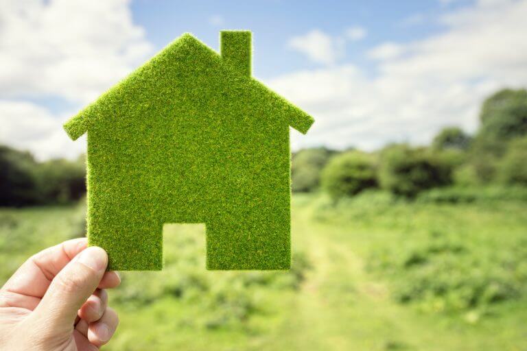 green-eco-house-environmental-background
